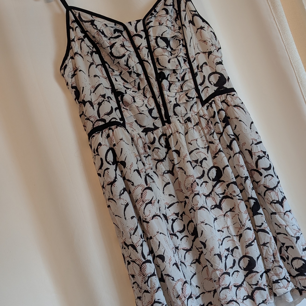 BCBGeneration Black and White Patterned Dress